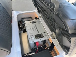 White Contender Flex 2+2 Lithium Golf Cart 052